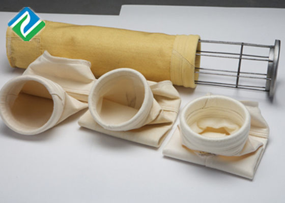 Woven PTFE Glass Fiber Fabric 25 Micron Cement Filter Bags