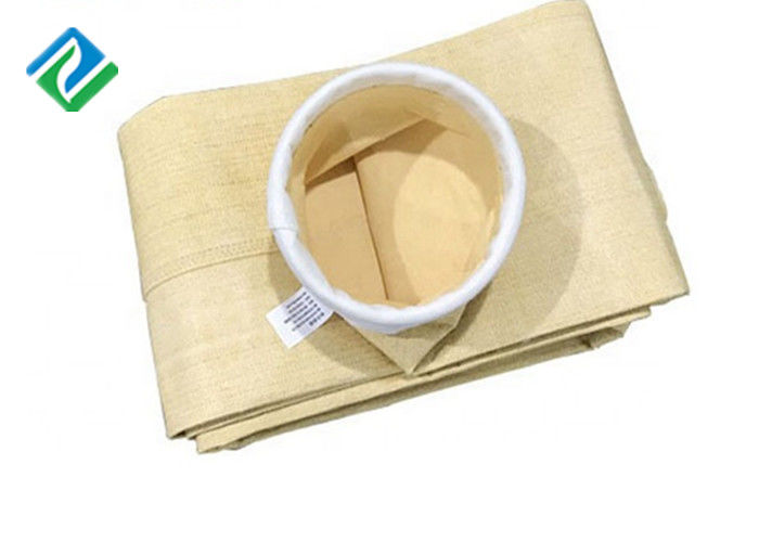 Acrylic Fiberglass Polyester PP Non Woven Filter Bag Antistatic For Cement Plant